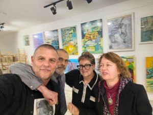 from left to right: Aleksandar, André, Saundra, Andrea