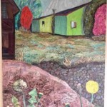 View from the Dandelions 2015 Magazine paper collage (aka paper painting) mixed media with acrylics16x12 inches View from the dandelions