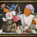 From the Missing Women Series: Bazille’s Muse with Peonies. Acrylic on board. 40 X 30” From the Missing Women Series: Bazille’s Muse with Peonies. Acrylic on board. 40 X 30”