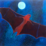 Circling the Departed. Acrylic on cradled board, 20.5x20.5”, 2023. Circling the Departed. Acrylic on cradled board, 20.5x20.5”, 2023.