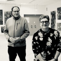 Matthew and Saundra, HITA does Berlin Group Show, at the Vernissage