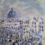 In the Capital, oil/board, 18’x 15”