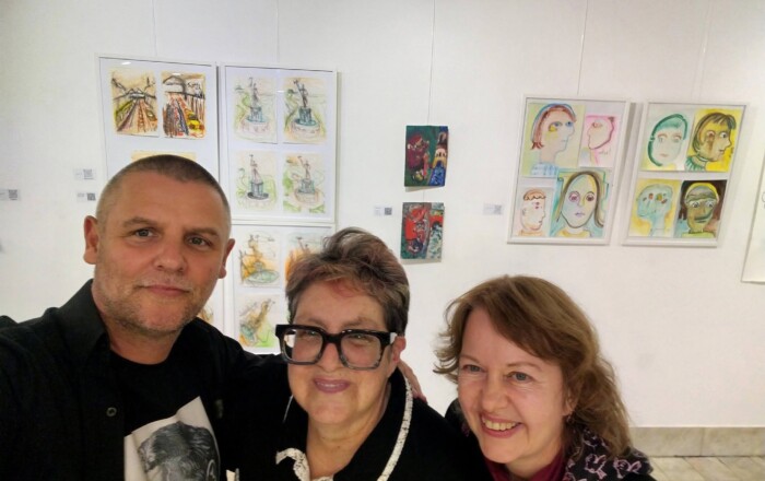 from left to right: Aleksandar, Saundra, Andrea